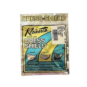 Vtg Kleinerts Sew In Dress Shields #389 White Cotton Size 3 NWT